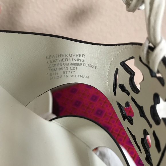 TORY BURCH BOMBÉ MILLER HEEL SANDAL SIZE 8.5-10 - Picture 11 of 16